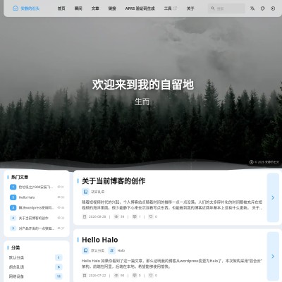 安静的石头 网站截图